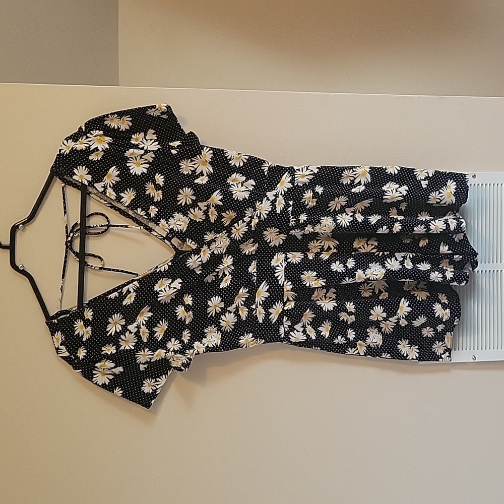 Polka Dot and Daisy Romper
